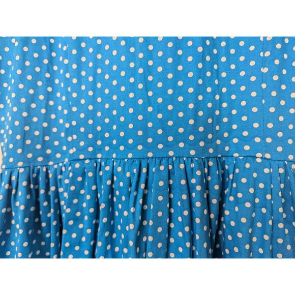 Tatyana Vintage Retro Style Pin-Up Polka Dot Fit and Flare Midi Dress - Picture 11 of 12